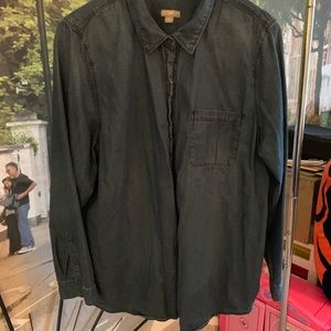 J Jill dark denim shirt size XL